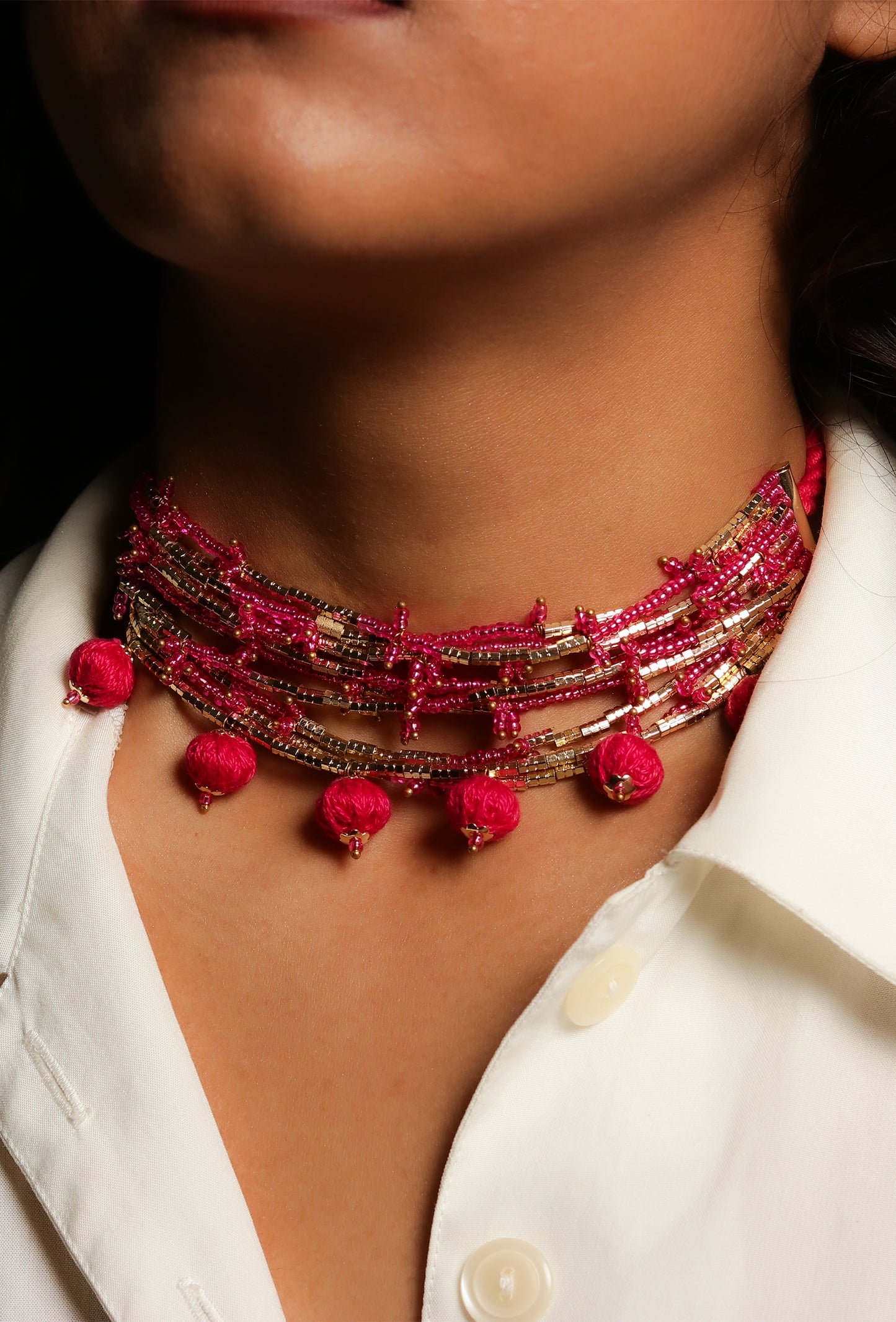 Rosy Neckpiece