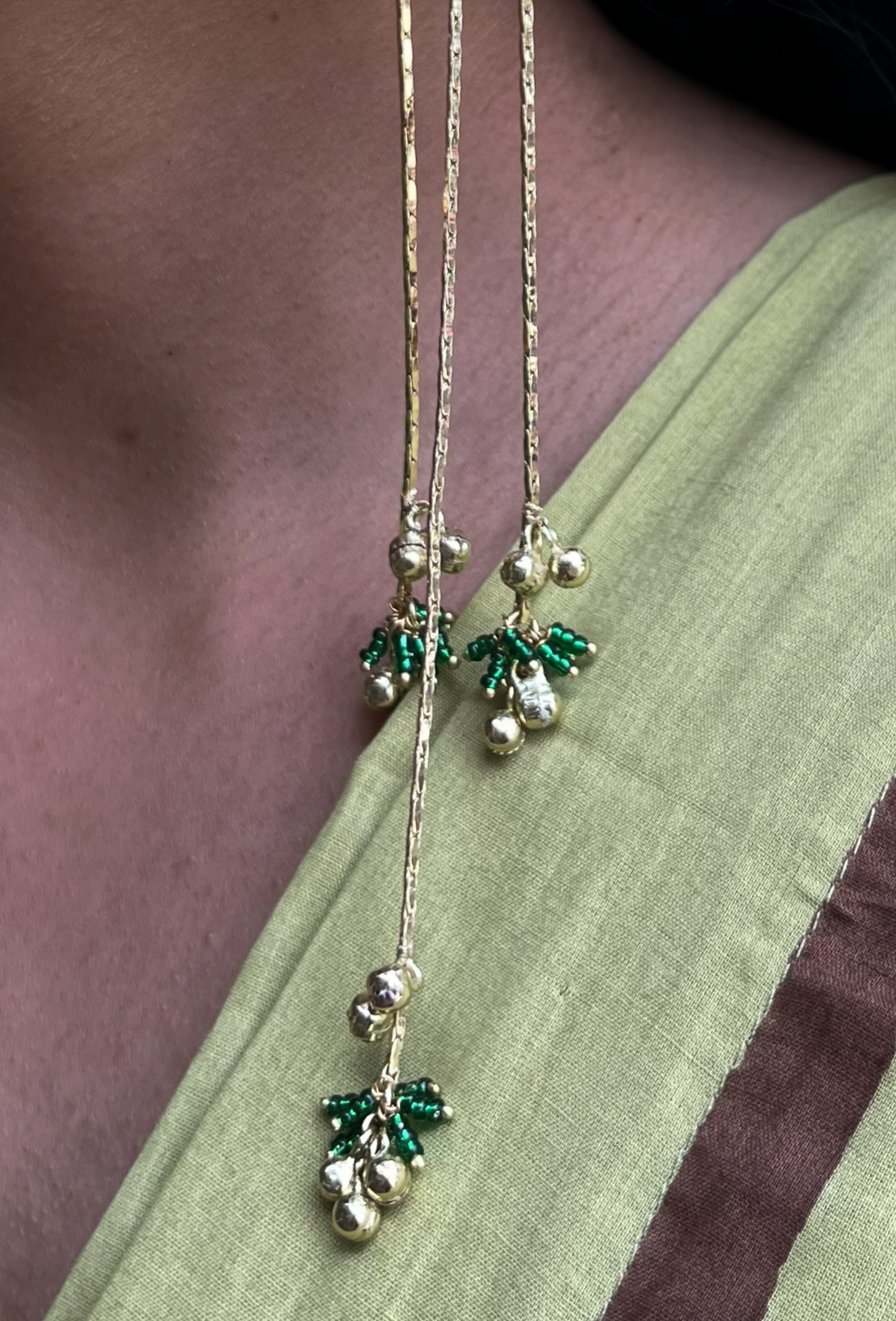 Gulnaar Kashmiri Long Chain Earrings