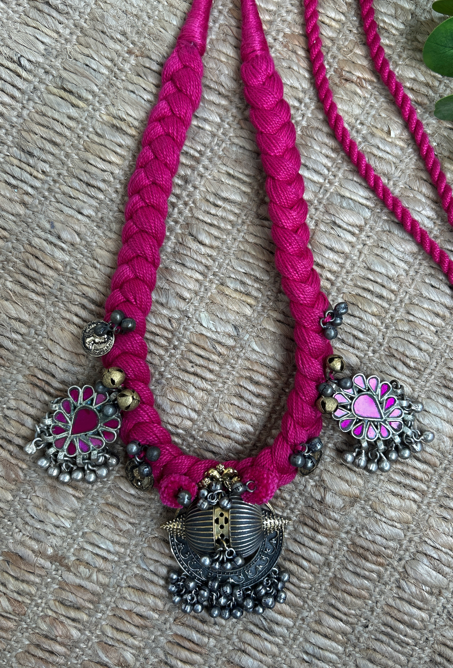 Gulnaar Threaded Charm Necklace