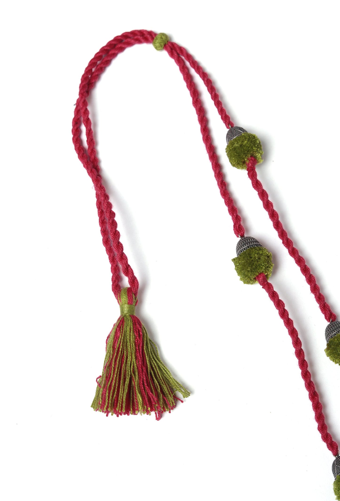 Pink And Green Handmade Necklace