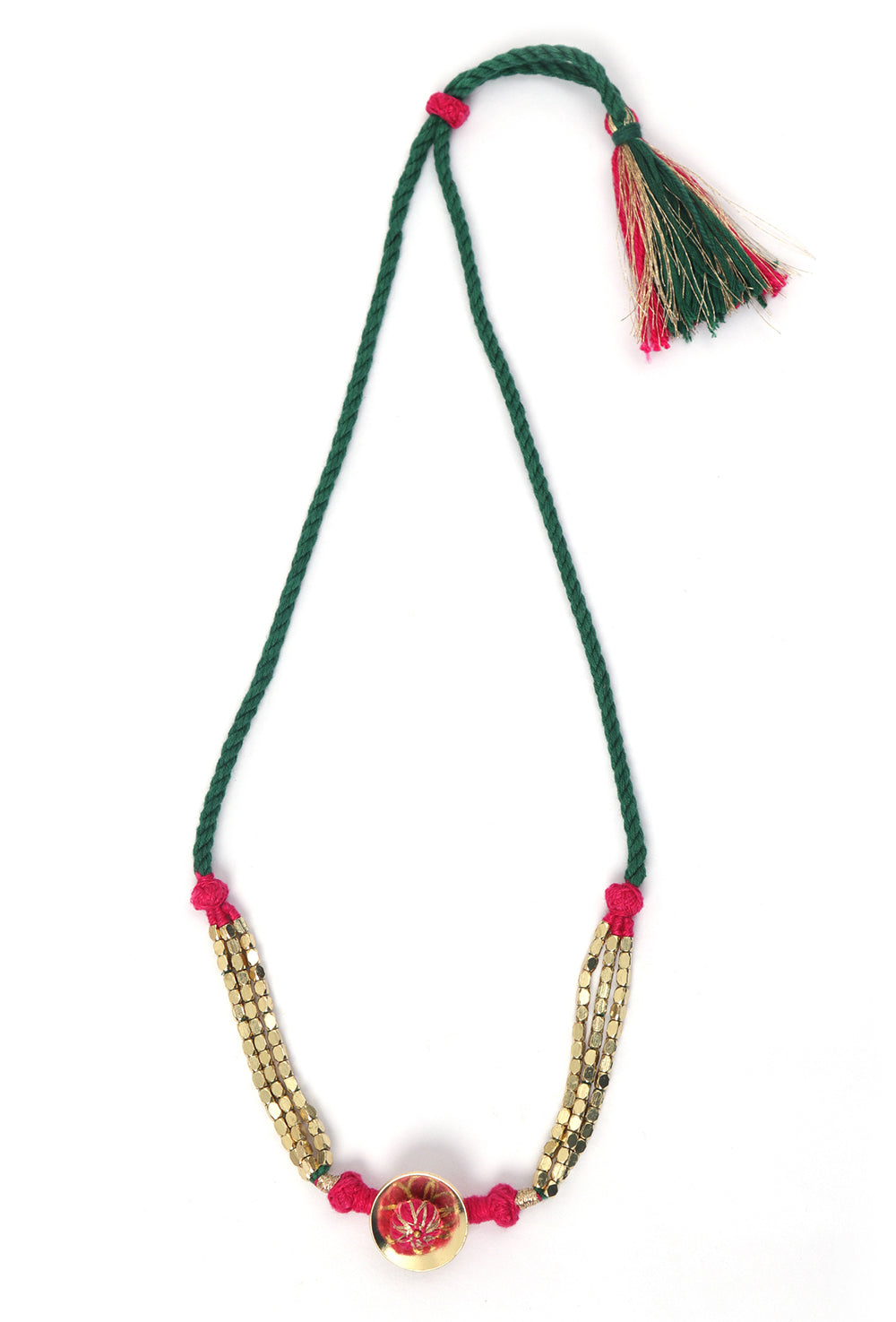 Tara Pink and Green Necklace