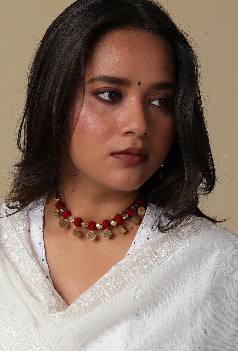 Sareen Red Necklace