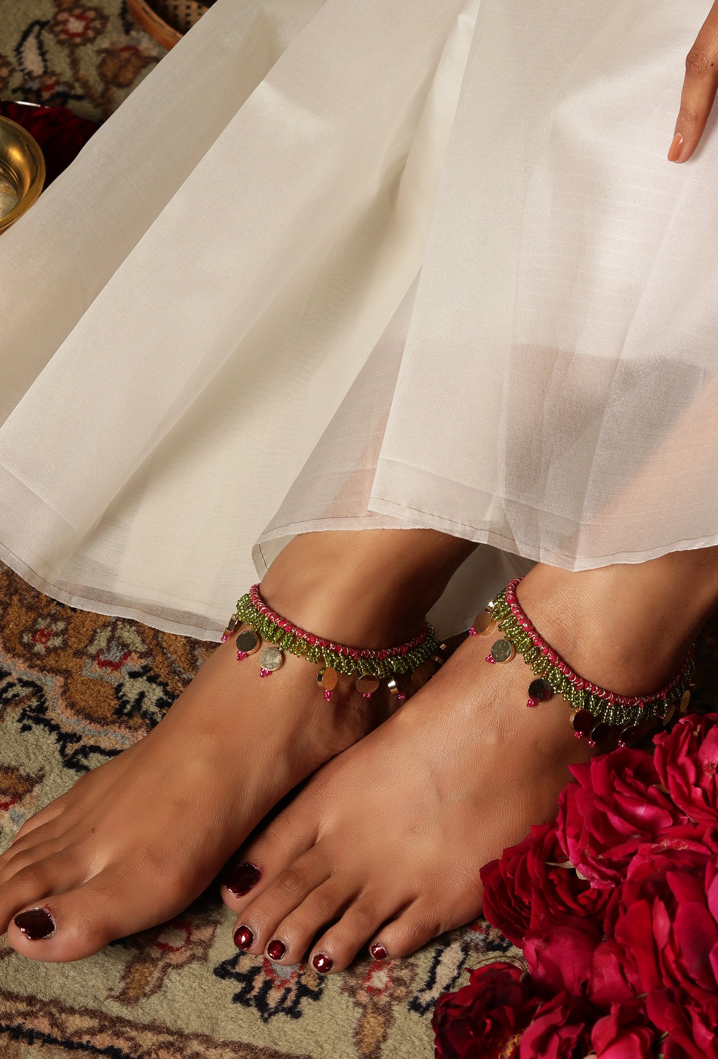 Rangini Anklets: (Set of Two)