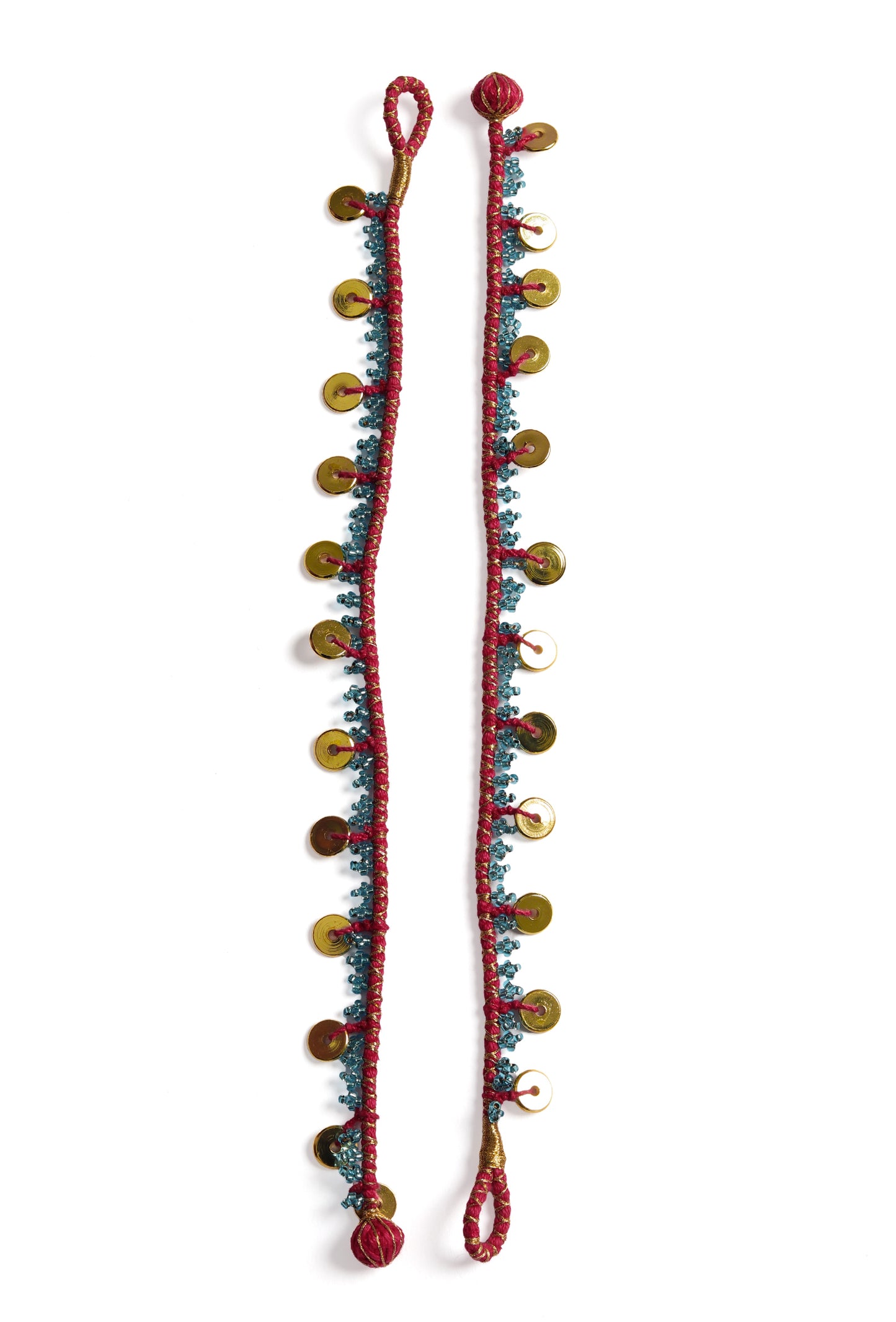Gulabi Anklets: (Set of Two)