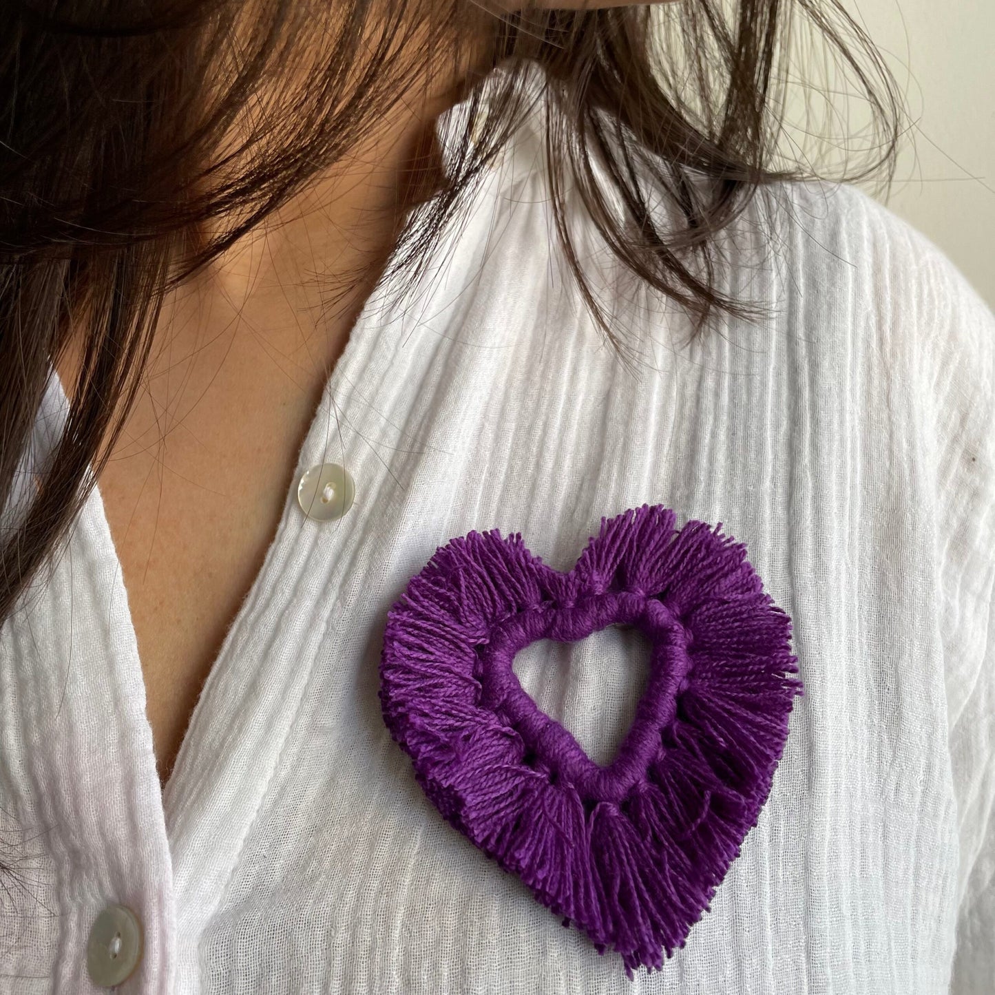 Purple Heart Brooch