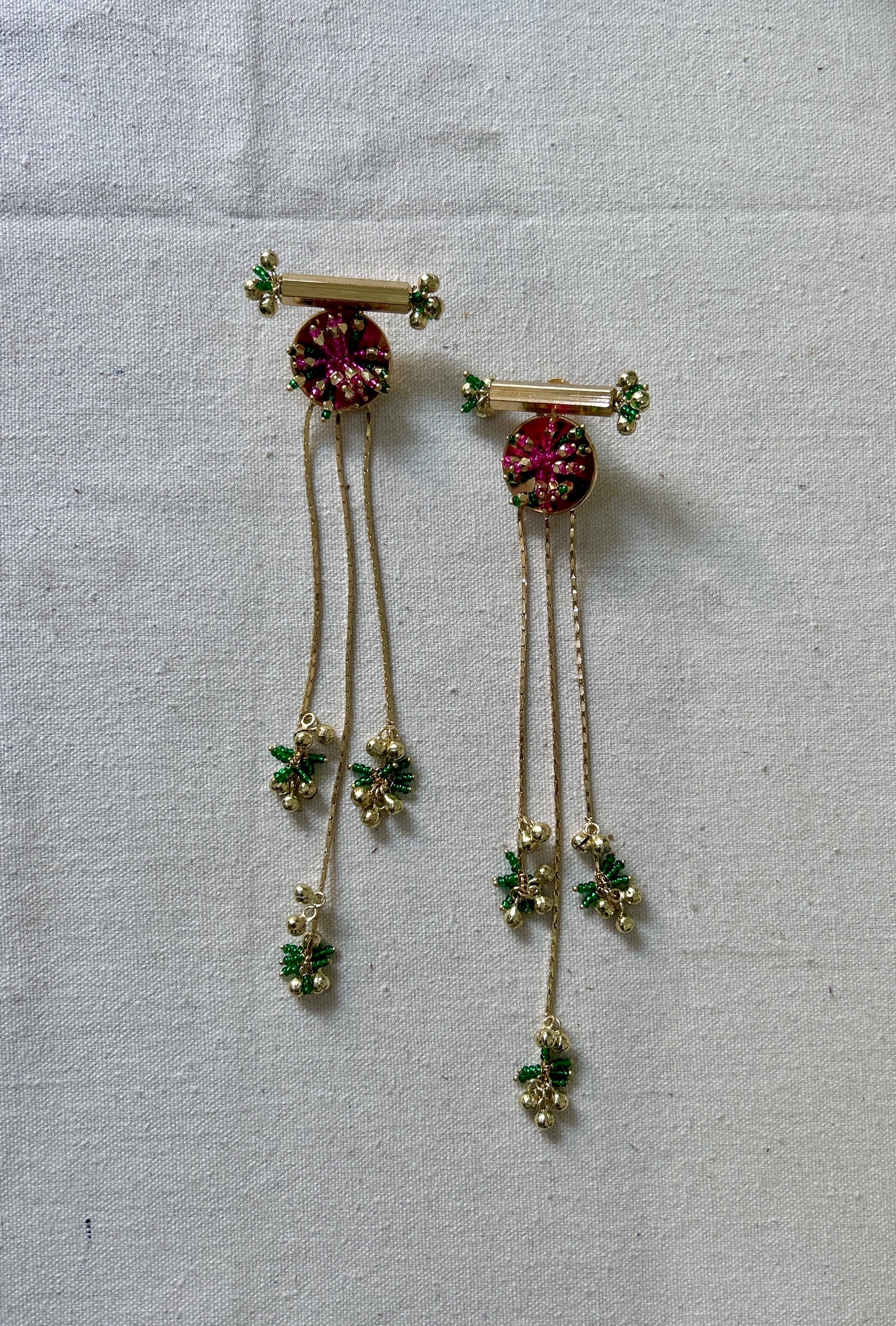 Gulnaar Kashmiri Long Chain Earrings