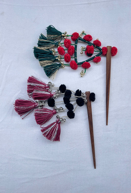 Roshika Bun Stick Set of 2