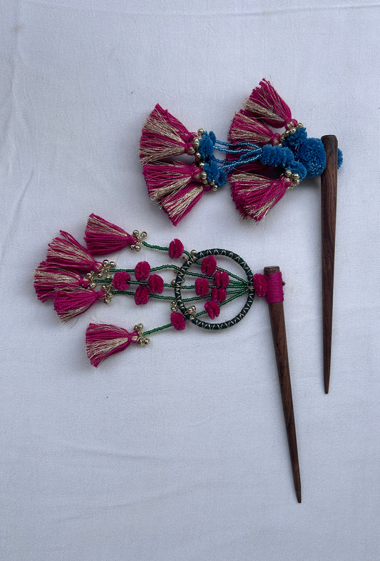 Gul Noor Bun Stick Set of 2