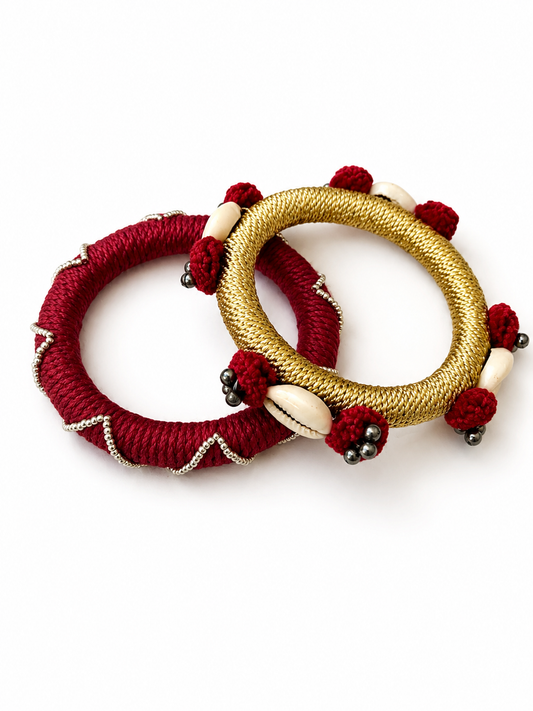 Noor Kaudi Thread Bangles – Set of 2