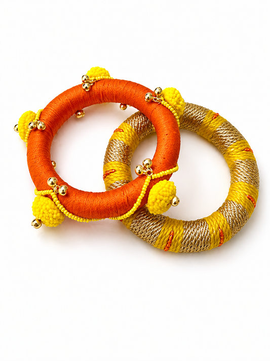 Surajmukhi Thread Bangles – Set of 2