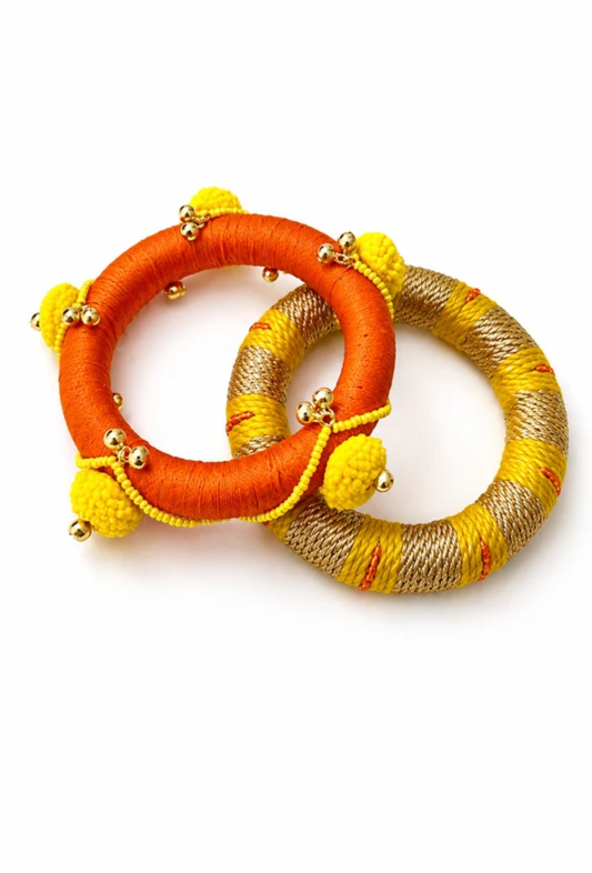 Surajmukhi Thread Bangles – Set of 2