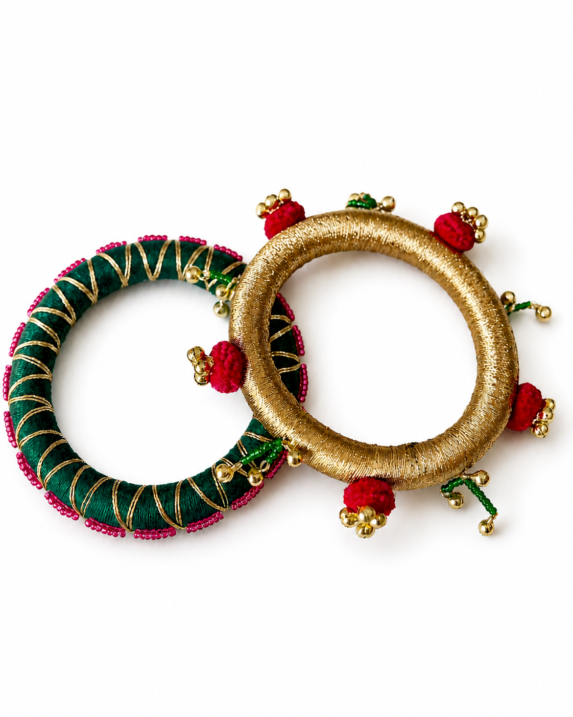 Jhilmil Thread Bangles – Set of 2