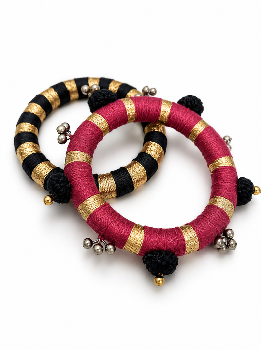 Rang Noor Thread Bangles – Set of 2