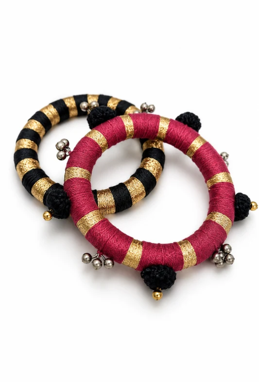 Rang Noor Thread Bangles – Set of 2