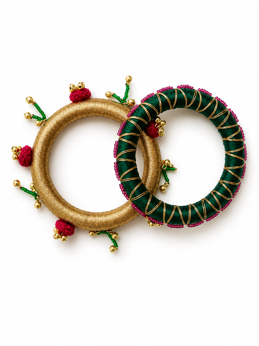 Jhilmil Thread Bangles – Set of 2