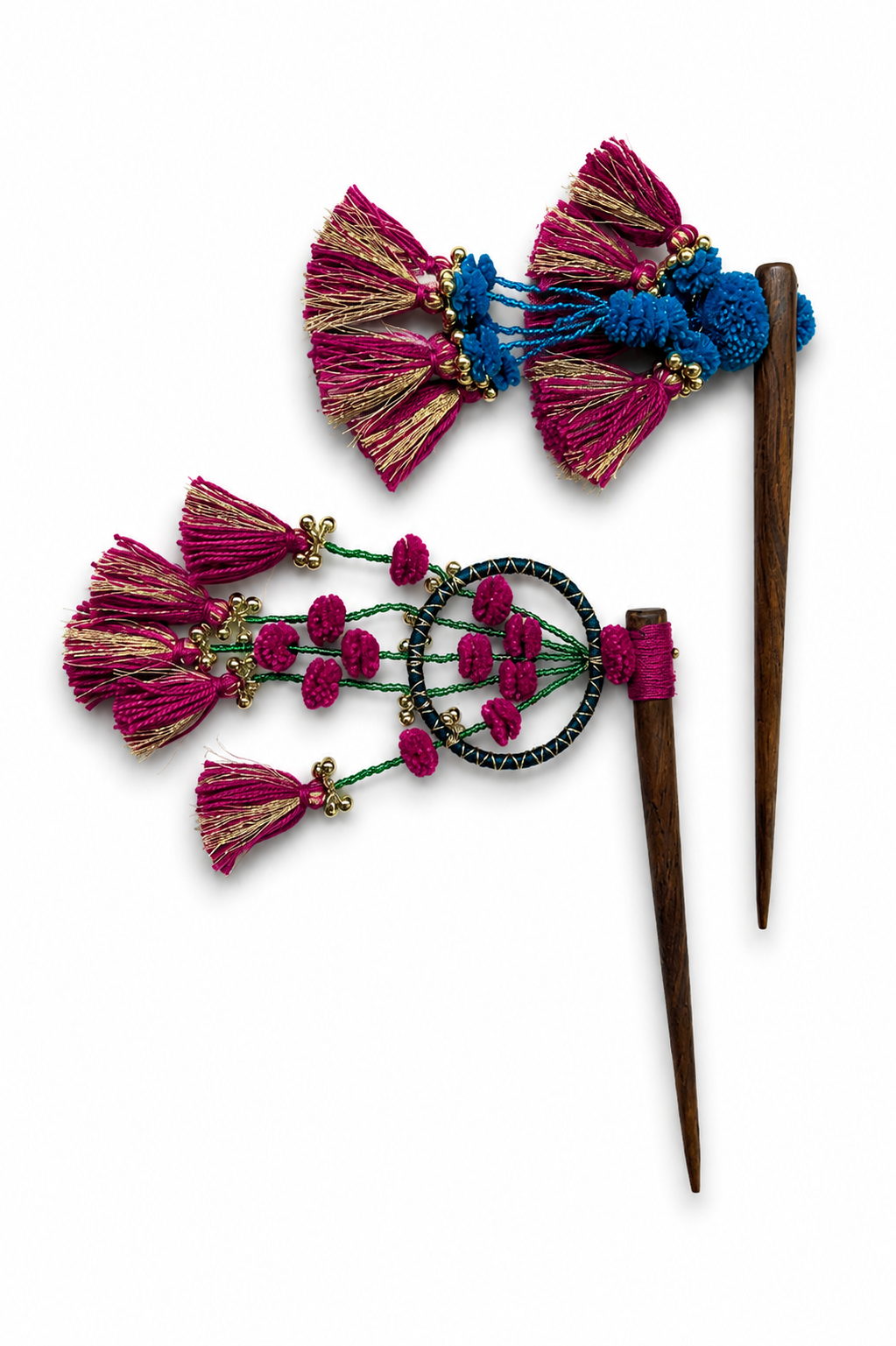 Gul Noor Bun Stick Set of 2