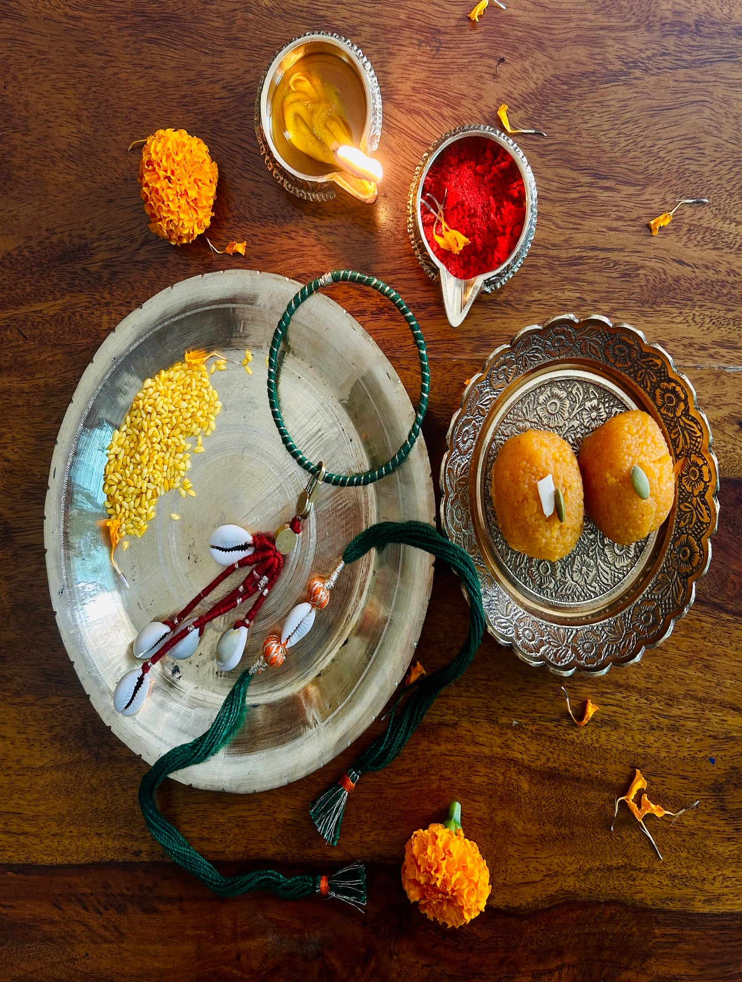 Samarpan - Set of 2 Rakhi and Lumba