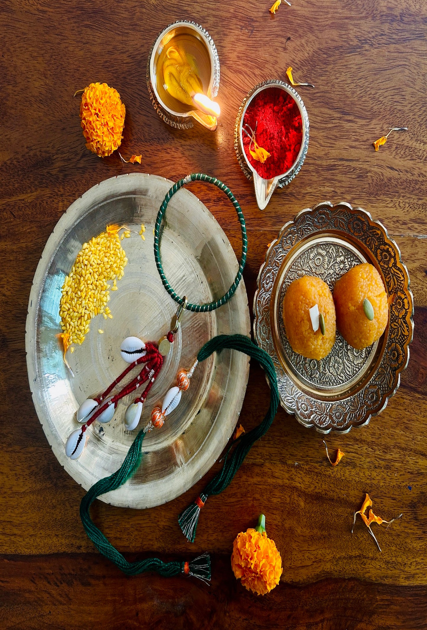 Samarpan - Set of 2 Rakhi and Lumba