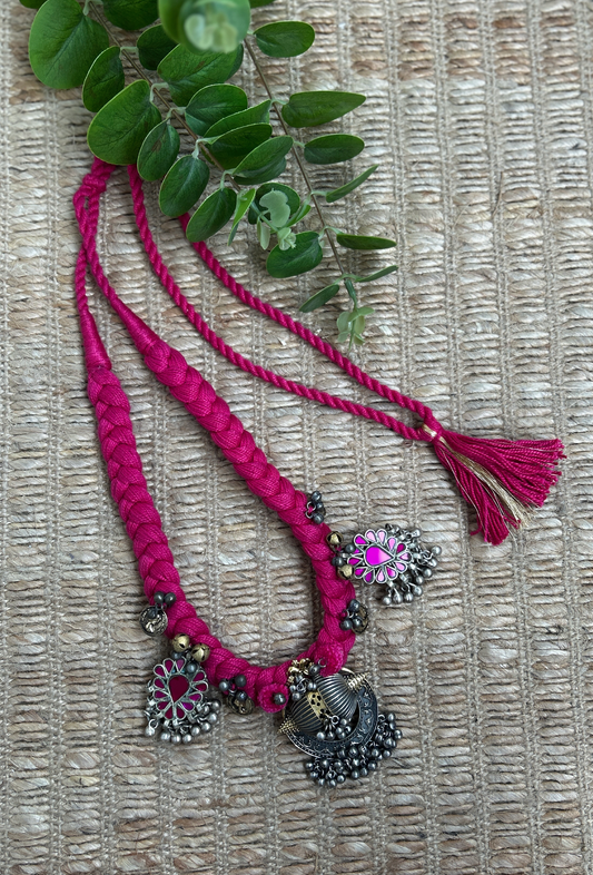 Gulnaar Threaded Charm Necklace