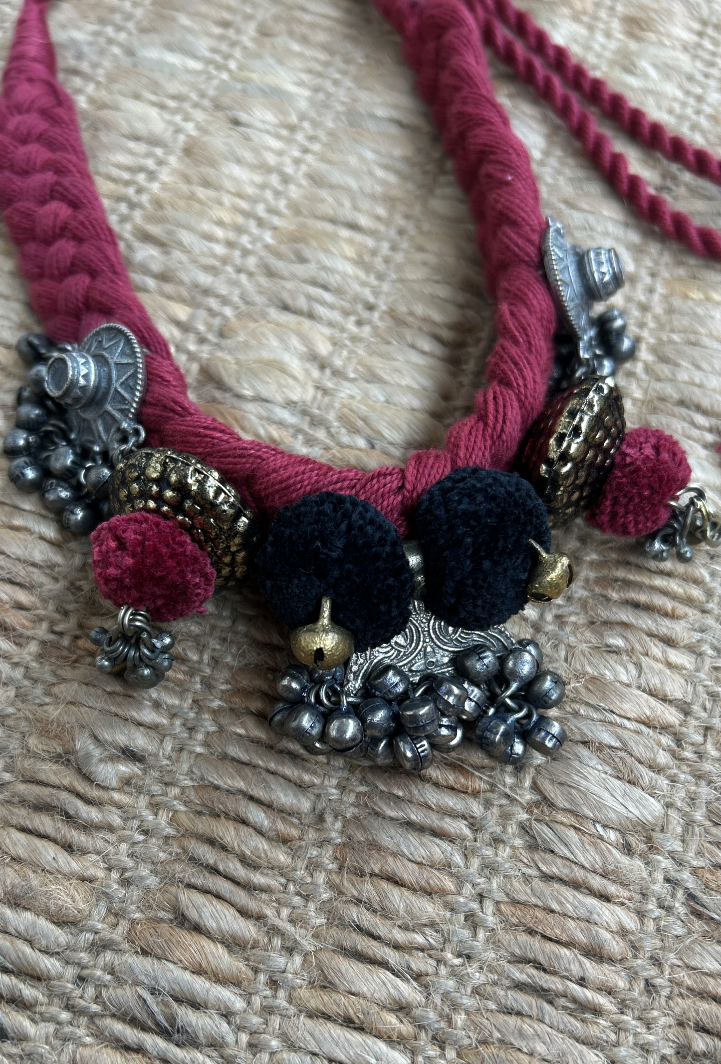 Meher Threaded Charm Choker