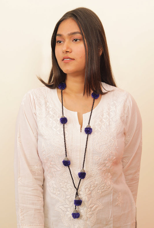 Blue Amboli Handmade Necklace