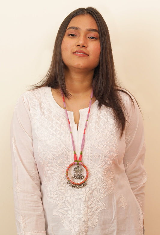 Kumud Lilac Handmade Necklace