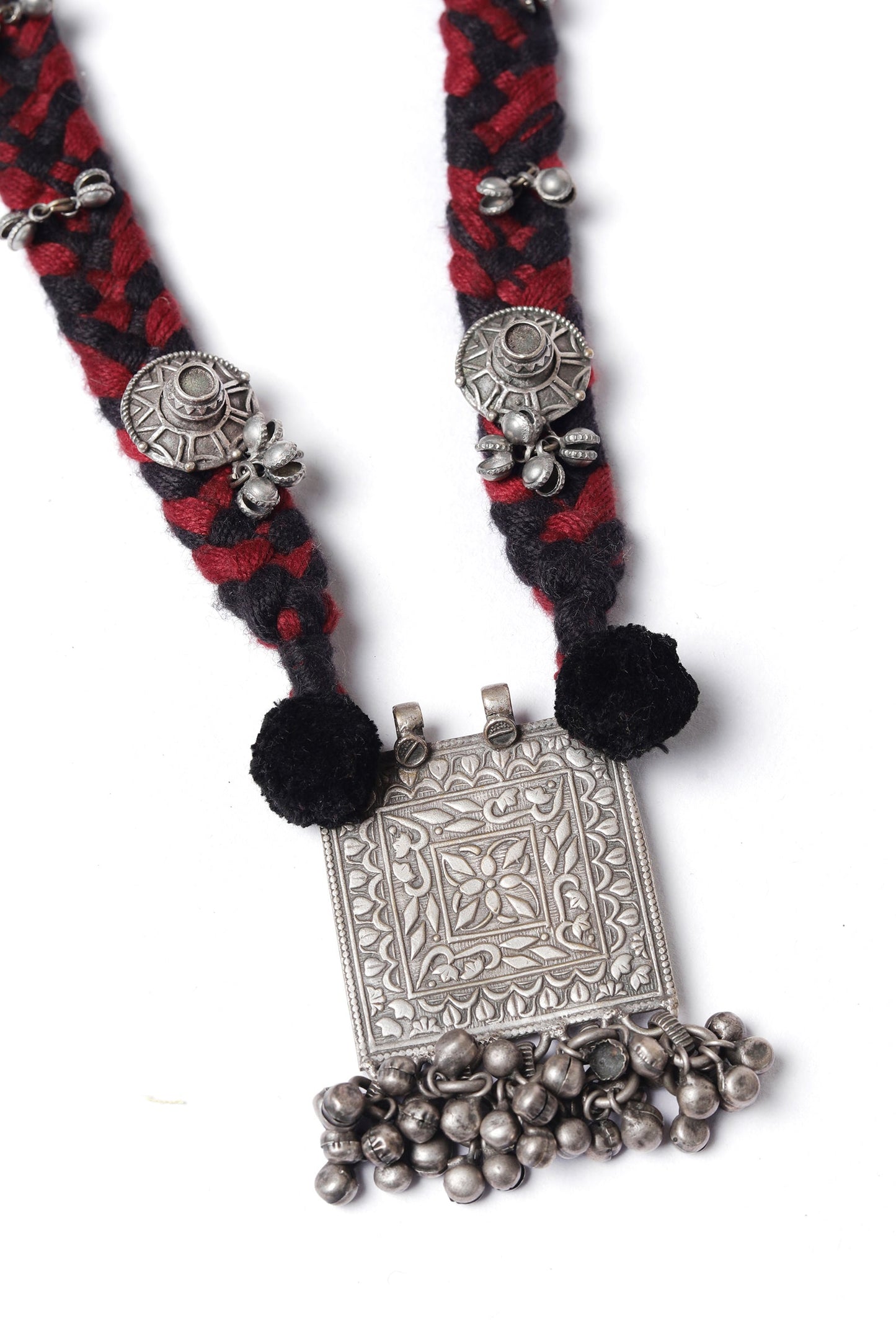 Black and Maroon Amara Necklace