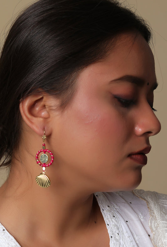 Shankh Earrings