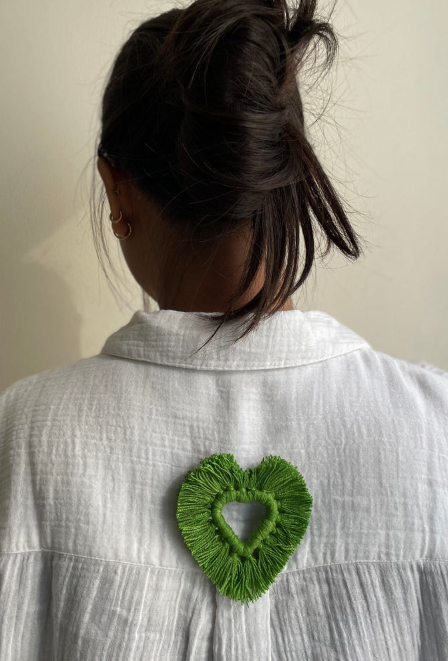 Green Heart Brooch