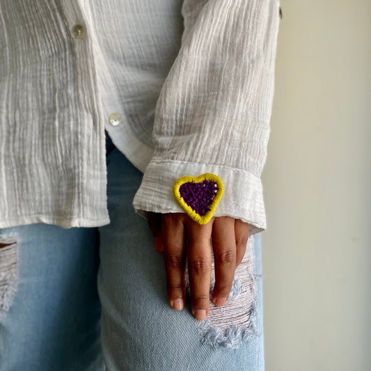 Lilac Love Thread Brooch