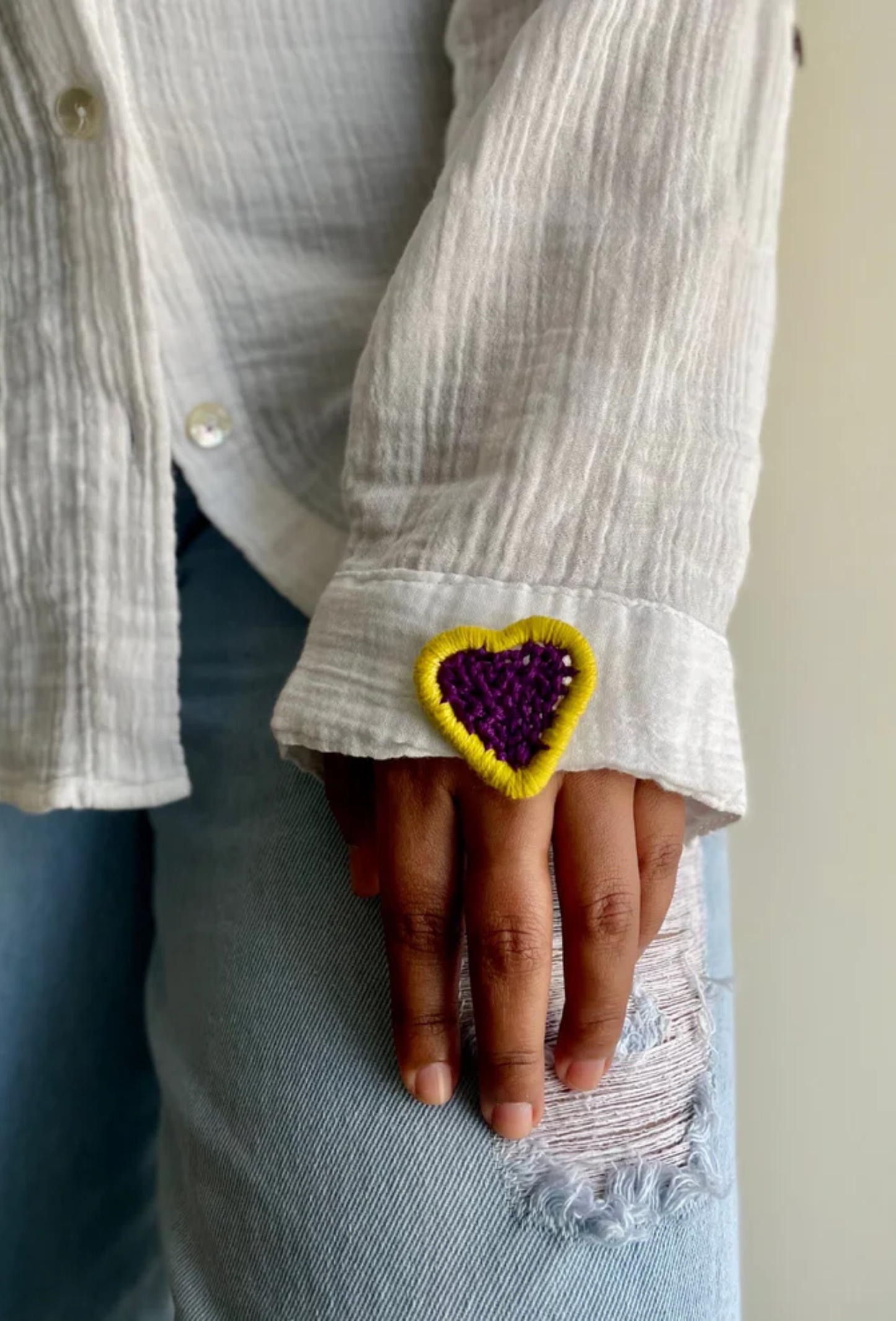 Lilac Love Thread Brooch