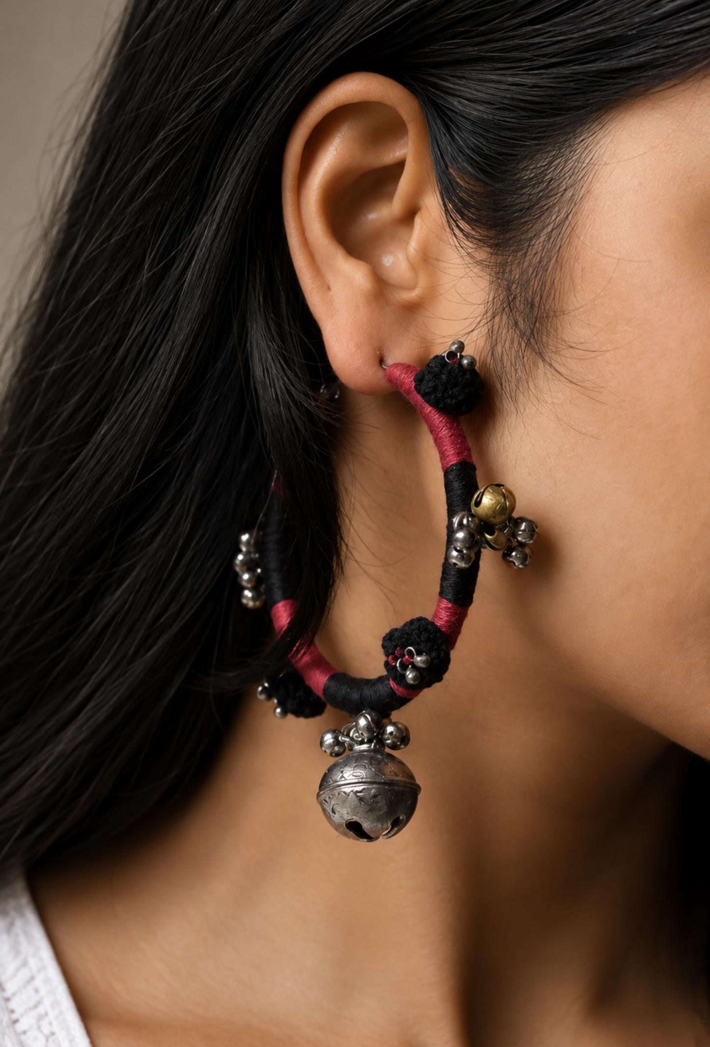 Afghani Heirloom Hoop Earrings
