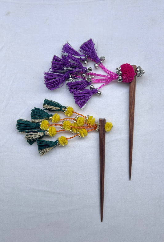 Vamika Bun Stick Set of 2