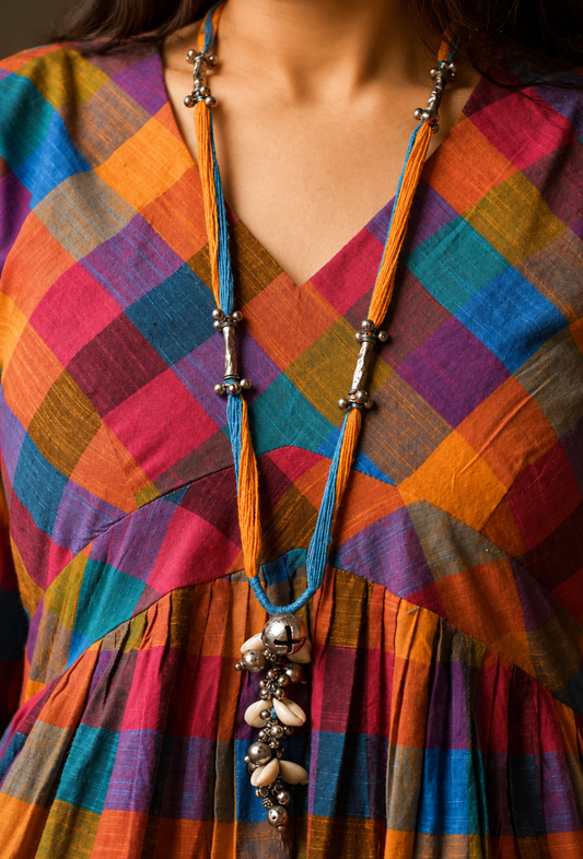 Rangrez Afghani Long Necklace